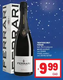 Metro Trentodoc brut FERRARI offerta