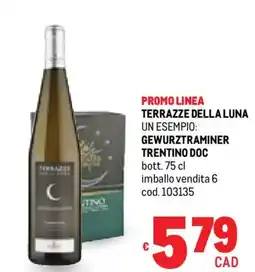 Metro Terrazze della luna gewurztraminer trentino doc offerta