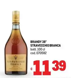 Metro Brandy 38° STRAVECCHIO BRANCA offerta