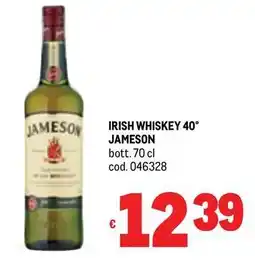 Metro Irish whiskey 40° JAMESON offerta