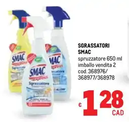 Metro Sgrassatori smac spruzzatore offerta