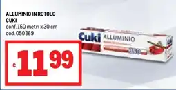 Metro Alluminio in rotolo CUKI offerta