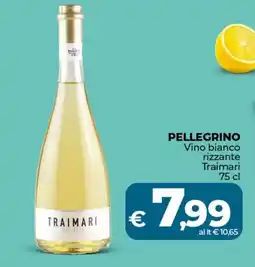 Ipercoop PELLEGRINO Vino bianco rizzante Traimari offerta