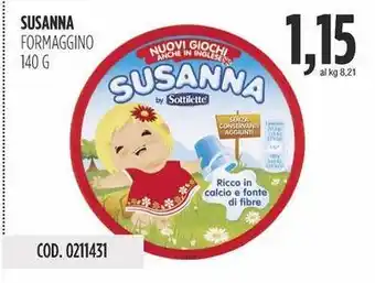 Carico Cash & Carry Susanna formaggino offerta