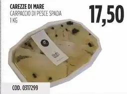 Carico Cash & Carry Carezze di mare carpaccio di pesce spada offerta