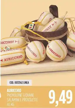 Carico Cash & Carry Auricchio provolone giovane salamini e provolette offerta