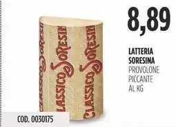 Carico Cash & Carry Latteria soresina provolone piccante offerta