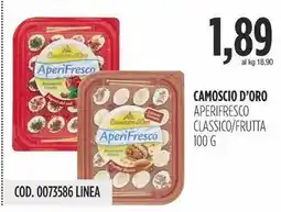 Carico Cash & Carry Camoscio d'oro aperifresco classico/frutta offerta