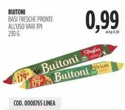 Carico Cash & Carry Buitoni basi fresche pronte all'uso offerta