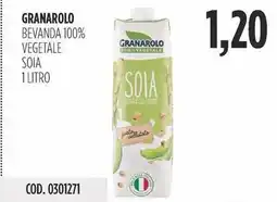 Carico Cash & Carry Granarolo bevanda 100% vegetale soia offerta