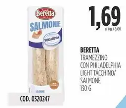 Carico Cash & Carry Beretta tramezzino con philadelphia light tacchino/ salmone offerta