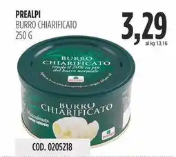 Carico Cash & Carry Prealpi burro chiarificato offerta