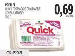 Carico Cash & Carry Prealpi quick formaggio spalmabile senza lattosio offerta