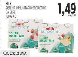 Carico Cash & Carry Milk sistema immunitario probiotico da bere offerta