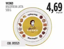 Carico Cash & Carry Vicenzi biscottiera latta offerta