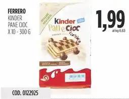 Carico Cash & Carry Ferrero kinder pane cioc offerta