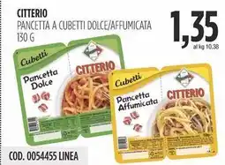 Carico Cash & Carry Citterio pancetta a cubetti dolce/affumicata offerta