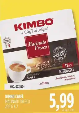 Carico Cash & Carry Kimbo caffè macinato fresco offerta