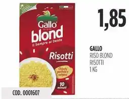 Carico Cash & Carry Gallo riso blond risotti offerta