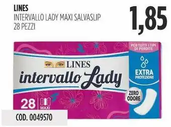 Carico Cash & Carry Lines intervallo lady maxi salvaslip offerta