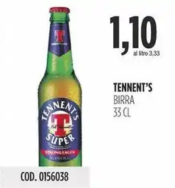 Carico Cash & Carry Tennent's birra offerta