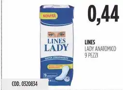 Carico Cash & Carry Lines lady anatomico 9 pezzi offerta