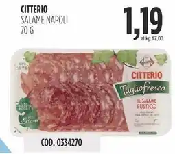 Carico Cash & Carry Citterio salame napoli offerta