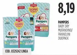 Carico Cash & Carry Pampers baby dry mutandino/ pannolini duopack offerta
