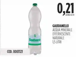 Carico Cash & Carry Gaudianello acqua minerale effervescente naturale offerta