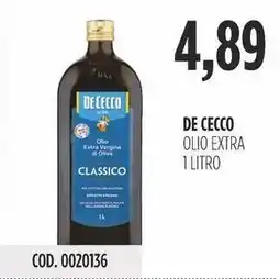 Carico Cash & Carry De cecco olio extra offerta