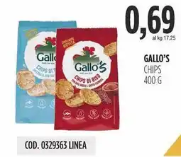 Carico Cash & Carry Gallo's chips offerta