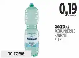 Carico Cash & Carry Sorgesana acqua minerale naturale offerta