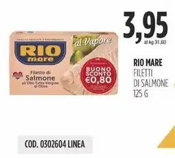 Carico Cash & Carry Rio mare filetti di salmone offerta