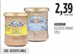 Carico Cash & Carry Asdomar filetti di tonno offerta