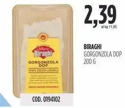 Carico Cash & Carry Biraghi gorgonzola dop offerta