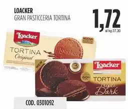 Carico Cash & Carry Loacker gran pasticceria tortina offerta