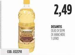 Carico Cash & Carry Desantis olio di semi di arachide offerta