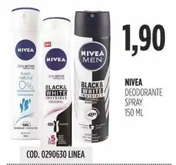 Carico Cash & Carry Nivea deodorante spray offerta
