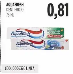Carico Cash & Carry Aquafresh dentifricio offerta