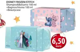 Acqua & Sapone DISNEY FROZEN/STITCH Shampoo&Balsamo + Bagnoschiuma + Beautycase offerta