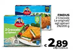 Ipercoop FINDUS 2 Croccole Le originali agli spinaci offerta