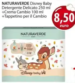 Acqua & Sapone NATURAVERDE Disney Baby Detergente Delicato + Crema Cambio + Tappetino per il Cambio offerta