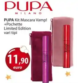 Acqua & Sapone PUPA Kit Mascara Vamp! +Pochette Limited Edition offerta