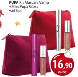 Acqua & Sapone PUPA Kit Mascara Vamp +Miss Pupa Gloss offerta