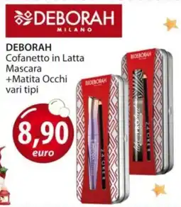 Acqua & Sapone DEBORAH Cofanetto in Latta Mascara +Matita Occhi offerta