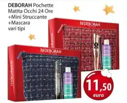 Acqua & Sapone DEBORAH Pochette Matita Occhi 24 Ore +Mini Struccante +Mascara offerta