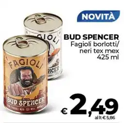Ipercoop BUD SPENCER Fagioli borlotti/ neri tex mex offerta