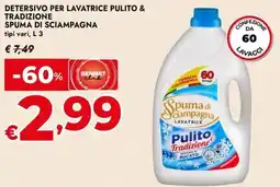 Bennet Detersivo per lavatrice pulito & tradizione SPUMA DI SCIAMPAGNA offerta