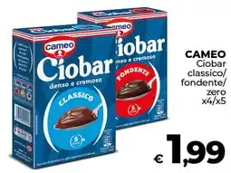 Ipercoop CAMEO Ciobar classico/ fondente/ zero x4/x5 offerta