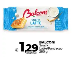 Ipercoop BALCONI Snack Latte/Pancacao offerta